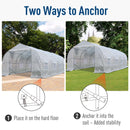 Greenhouses, 20 x 10 x 7ft Soft Cover Walk-In Greenhouse White - Seasonal Overstock