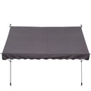 Awnings, 9.8ft Wide RV / Patio Retractable Awning - Grey - Seasonal Overstock