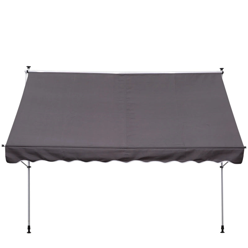 9.8ft Wide RV / Patio Retractable Awning - Grey - Seasonal Overstock