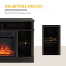 TV Stand, Donovan 45" Espresso Brown TV Stand Fireplace for up to 47" TVs - Seasonal Overstock