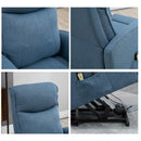 Recliner Chair, Emory Blue Power Reclining Lift Chair with Vibration Massage & Remote - Seasonal Overstock