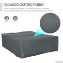 Extra Large Waterproof Outdoor Furniture / Dining Set UV Protective Cover 108" x 80" x 35" - Grey - Seasonal Overstock