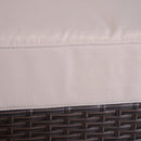 Hazel Grove 6pc Outdoor Rattan Sectional Sofa Set - Khaki & Brown - Seasonal Overstock