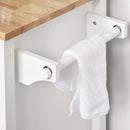 Julyette White Kitchen Island Cart on Rollers - Seasonal Overstock