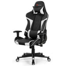 Office Chairs, Lucas High-Back Gaming Chair with Massage - White - Seasonal Overstock