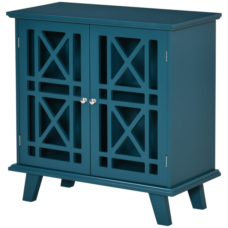 Pyper 2 Door Blue Accent Storage Cabinet - Seasonal Overstock