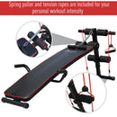 Workout Benches, Adjustable Sit-Up Bench with Resistance Bands - Seasonal Overstock