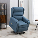Tucker Blue Powered Lift Chair Recliner - Seasonal Overstock