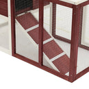 Coops & Hutches, Backyard Rabbit Cage With Two Levels 48" x 25" x 36" - Seasonal Overstock