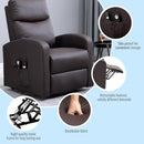 Reclining Chairs, Walker Lift Recliner Chair in Brown with Vibration Massage - Seasonal Overstock