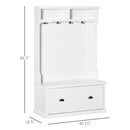 Willow Hall Tree Bench with Coat and Shoe Storage - Seasonal Overstock