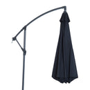 Patio Umbrellas, 10' Deluxe Cantilever Patio Umbrella - Black - Seasonal Overstock