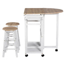 Dining Sets, Mila 3pc Kitchen Cart Table Set - Seasonal Overstock