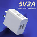 5pk Dual USB 3.0 Charger Phone Charging Adapter - Seasonal Overstock