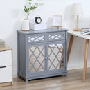 Galadriel 32" Grey 2-Door Side Bar Accent Cabinet - Seasonal Overstock