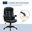 Maxwell Faux Leather Executive Office Chair - Black - Seasonal Overstock