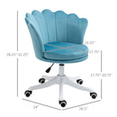 Morgana Mid Back Swivel Task Chair - Blue - Seasonal Overstock