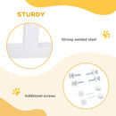 Pet Barriers, Pressure Fit Pet Barrier Adjustable Dog Gate for Doorways 29.9"-42.1" - White - Seasonal Overstock