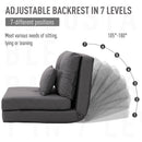 Kids Furniture, Remi Reclining Floor Lounger Chair Dark Grey - Seasonal Overstock