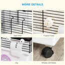 Hamster Cage Kit with Exercise Wheel & Tube - White - Seasonal Overstock