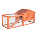 Coops & Hutches, Cozy Loft Rabbit Hutch Hen House 5.2 x 2 x 2.4ft - Seasonal Overstock