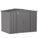 8' x 6' Arrow Classic Steel Storage Shed - Charcoal - Seasonal Overstock