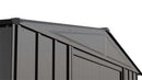 8' x 6' Arrow Classic Steel Storage Shed - Charcoal - Seasonal Overstock