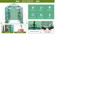 Greenhouses, 8 x 6 x 7ft Walk-In Soft Cover Greenhouse with Shelves - Seasonal Overstock