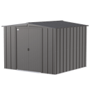 8' x 8' Arrow Classic Steel Storage Shed - Charcoal - Seasonal Overstock