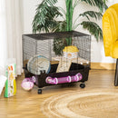 Hamster Cage Kit with Exercise Wheel & Tube - Black - Seasonal Overstock