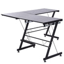 Desks, Declan L-Shaped Adjustable Desk - Seasonal Overstock