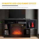 TV Stand, Donovan 45" Espresso Brown TV Stand Fireplace for up to 47" TVs - Seasonal Overstock