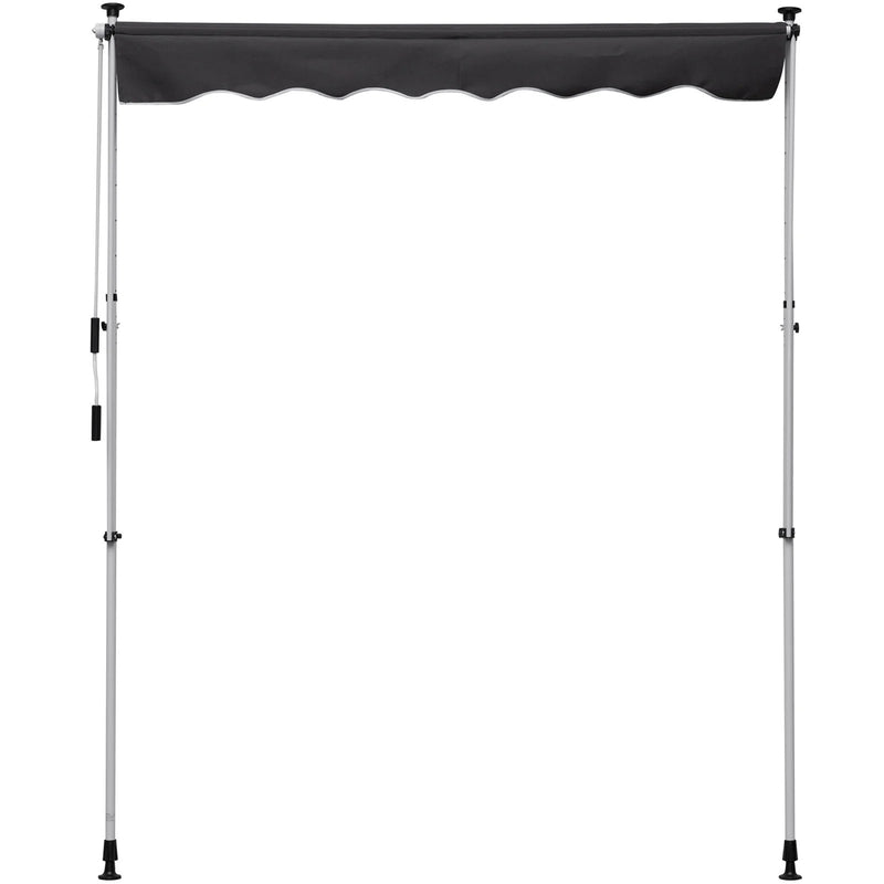 6.5ft Wide Retractable RV / Patio Awning - Grey - Seasonal Overstock