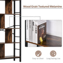 Shar Rustic Industrial 4-Tier Bookshelf - Seasonal Overstock