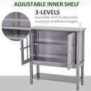 Accent Cabinets, Sina 31.5" Grey Sideboard Cabinet - Seasonal Overstock