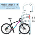 5 Bike Parking Rack - Silver - Seasonal Overstock