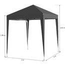 Canopy Tents, 6.6' x 6.6' Pop-Up Canopy Tent Black - Seasonal Overstock