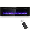 Fireplaces, 60" Ultra Thin Wall Mounted / Built-In Recessed Electric Fireplace - Seasonal Overstock