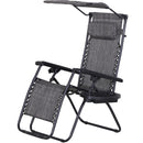 Patio Furniture, Darius 2pc Zero Gravity Chair Set - Grey - Seasonal Overstock