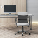 Minnie Ergonomic Mid Back Office Chair - Grey & Black - Seasonal Overstock