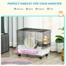 Hamster Cage Kit with Exercise Wheel & Tube - White - Seasonal Overstock