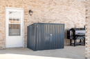 Storage Sheds, 6' x 3' Storboss™ Horizontal Utility Shed for Waste and Recycling Bins - Charcoal - Seasonal Overstock