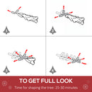 Christmas Trees, 6ft Artificial Pop-Up Green Christmas Tree - Seasonal Overstock