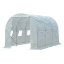 Greenhouses, 11.5' x 6.6 ft Soft Cover Dome Top Greenhouse - White - Seasonal Overstock