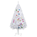 Christmas Trees, 5.9ft White Artificial Christmas Tree with 48 Ornaments - Seasonal Overstock