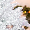 Christmas Trees, 7ft White Artificial Christmas Tree & Stand - Seasonal Overstock