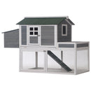 Coops & Hutches, Hinterland Acres 63" Chicken Coop Run & Planter - Grey - Seasonal Overstock