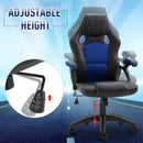 Office Chairs, Kiyo Gaming Chair in Blue Black - Seasonal Overstock