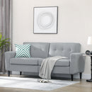 Sofas, Oakwood 76" Grey Modern Upholstered Sofa - Seasonal Overstock