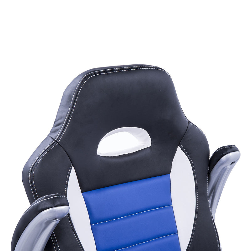 Drive Style Ergo Gaming Chair - Blue - Seasonal Overstock